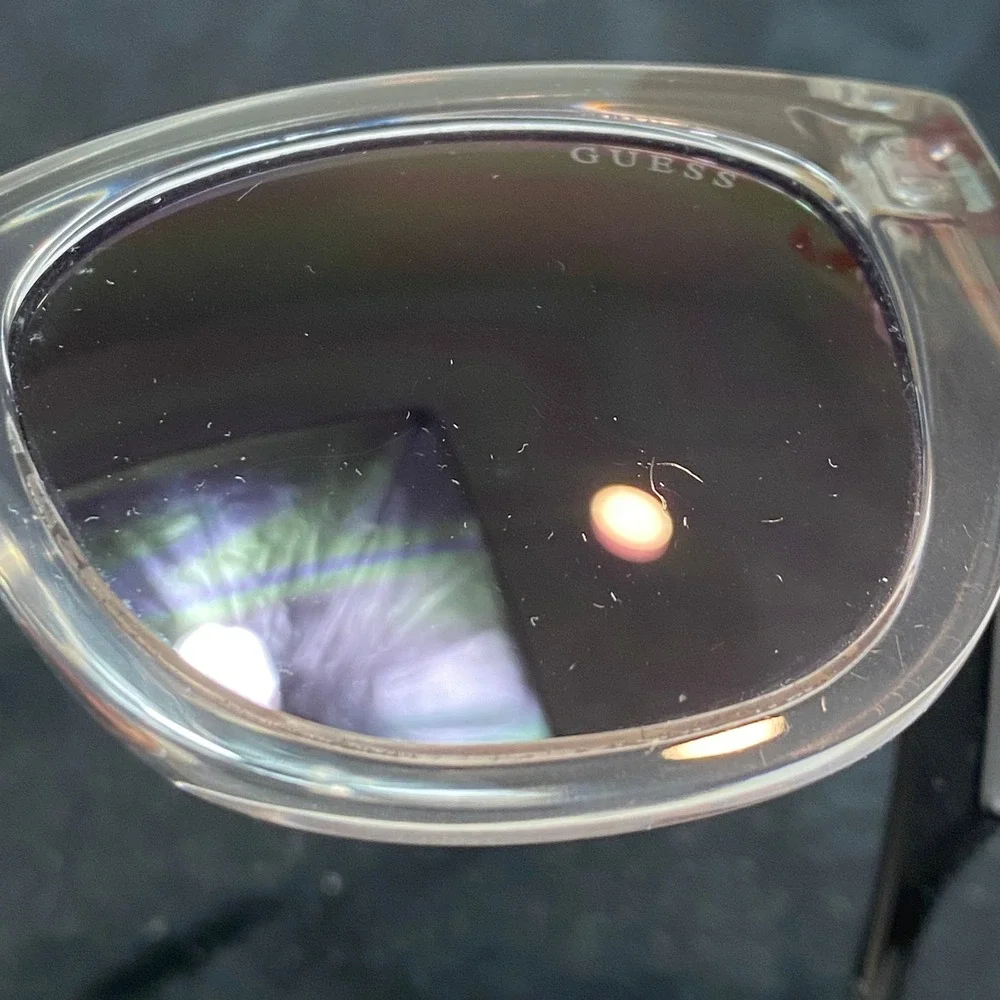 Guess GU7680 Sunglasses OS Gray Transparent Square Gradient Lenses